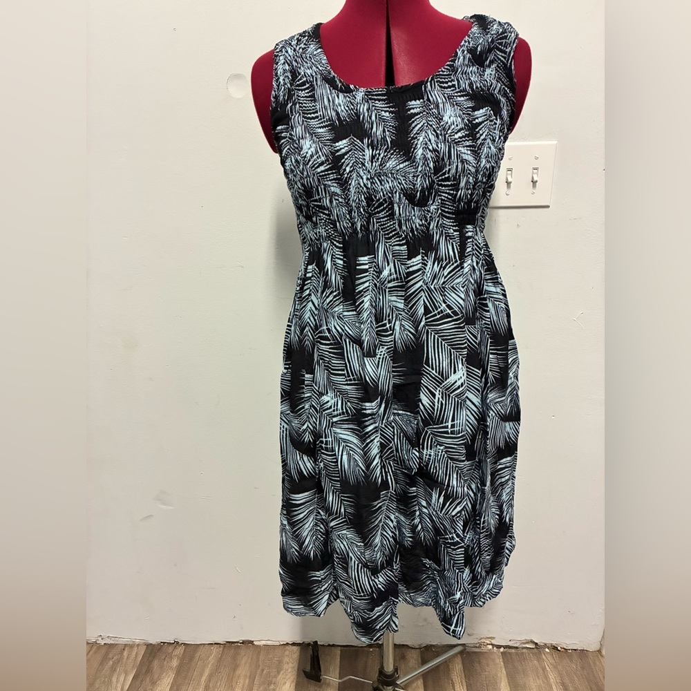 Black and White Patterned Dress
